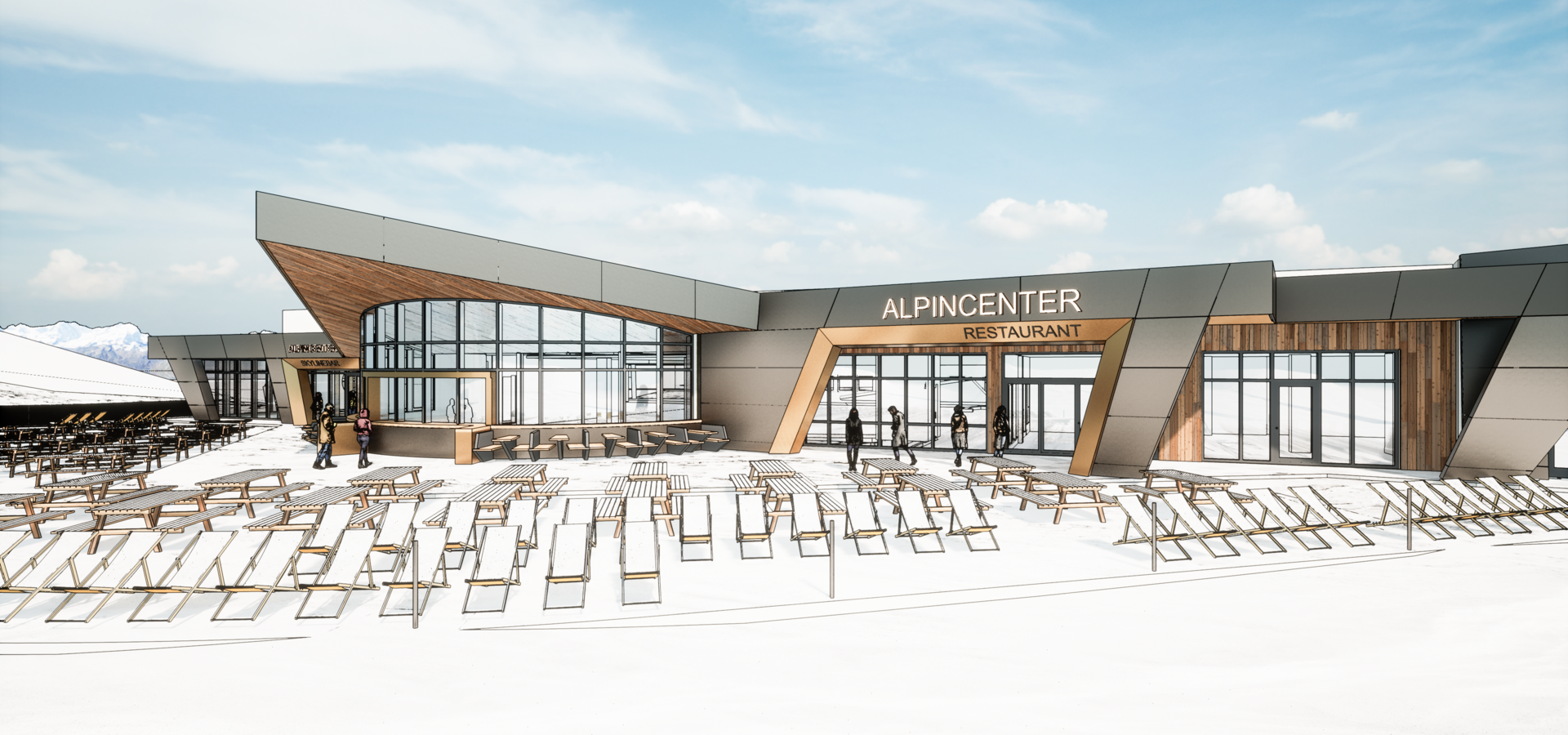 Visualisierung Aussenansicht Alpincenter 2023 | © Kitzsteinhorn