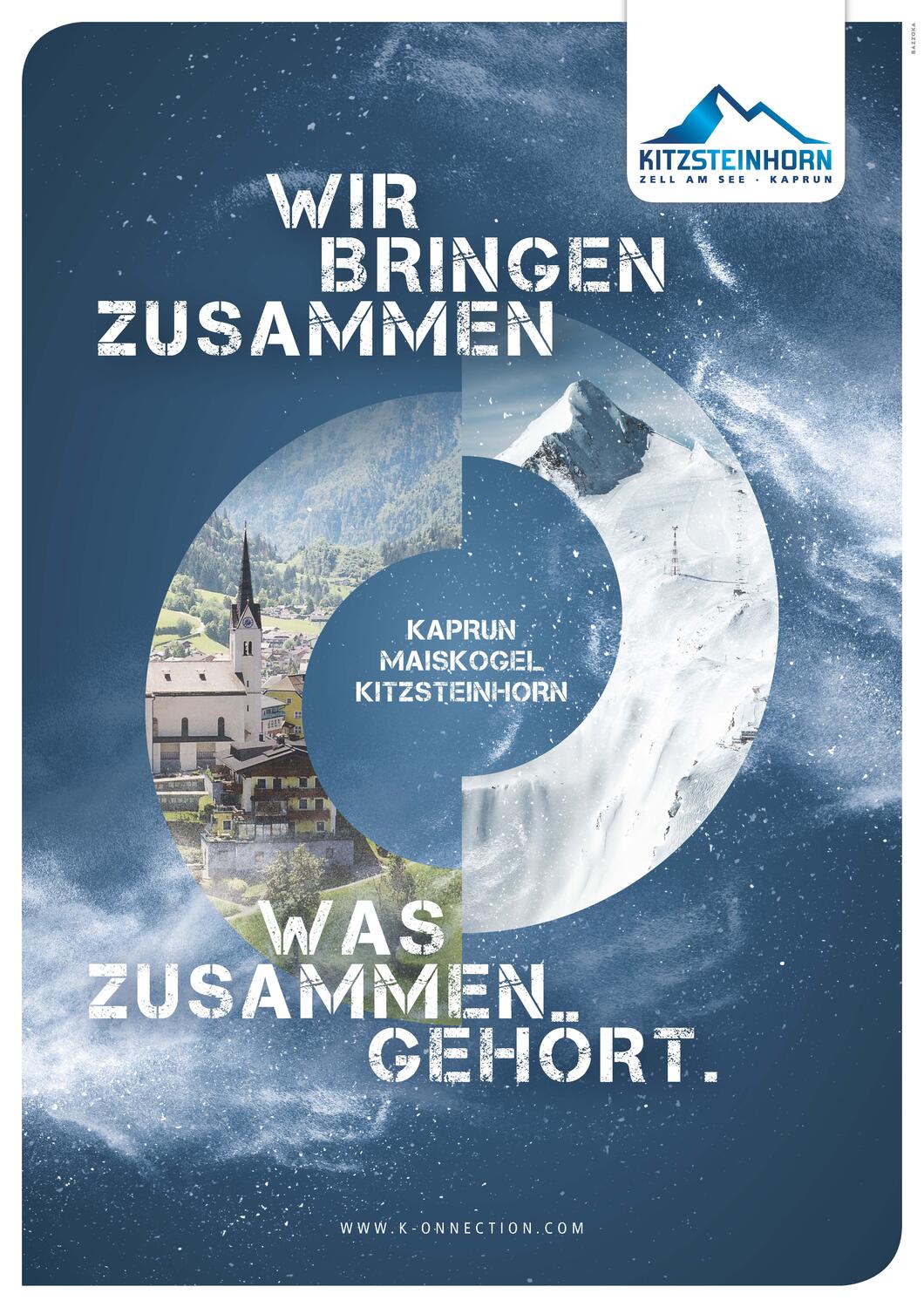 Wir bringen zusammen, was zusammen gehört | © Kitzsteinhorn Seit Jahrzehnten gibt es in Kaprun den Wunsch die beiden Hausberge zusammenzubringen. Mit der seilbahntechnischen Verbindung von Kaprun über den Maiskogel bis zum Kitzsteinhorn wird bis 2019 der Generationentraum Realität. | © Kitzsteinhorn