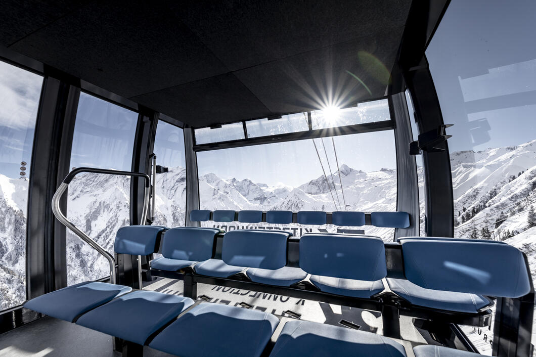 Die 32 ATRIA-Panoramakabinen von CWA bieten ein Fahrgefühl von höchster Qualität. | © Kitzsteinhorn