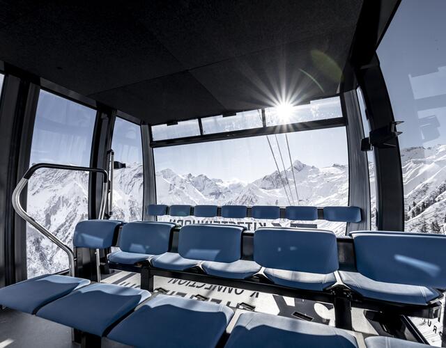 Die 32 ATRIA-Panoramakabinen von CWA bieten ein Fahrgefühl von höchster Qualität. | © Kitzsteinhorn
