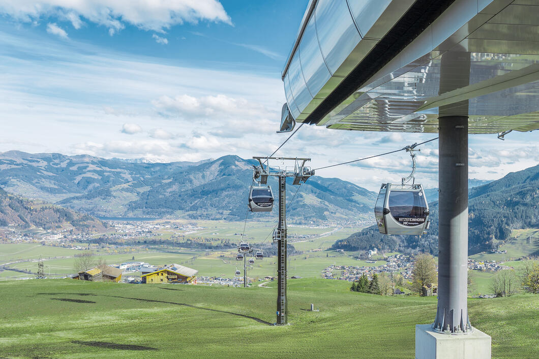 MK Maiskogelbahn Sommer | © Kitzsteinhorn Der Maiskogel ist ab Sommer 2019 erstmals direkt vom Kapruner Ortszentrum aus mit einer Seilbahn erreichbar. Damit eröffnen sich Einheimischen und Gästen die bestehenden Wander- und Bikewege am Kapruner Familienberg optimal. | © Kitzsteinhorn