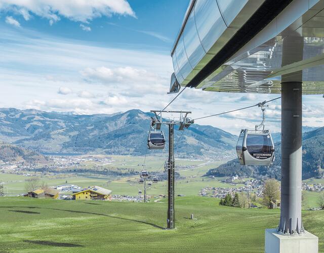 Der Familienberg Maiskogel ist auch im Sommer bequem per Seilbahn erreichbar.