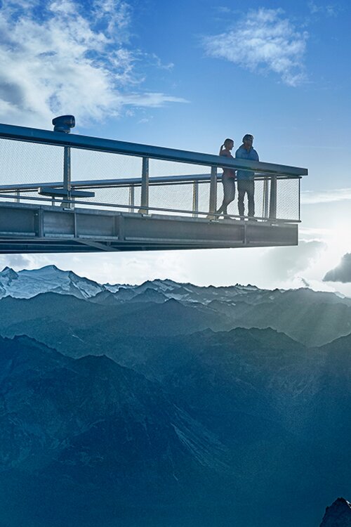 Atemberaubenden Ausblick auf die umliegende Bergwelt | © Kitzsteinhorn
