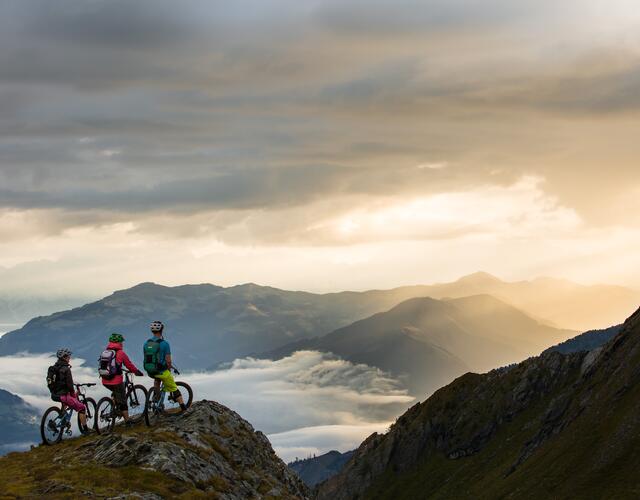 Das Kitzsteinhorn bietet perfekt zugeschnittene Trails und Routen für alle Varianten des Bikesports | © SalzburgerLand - David Schultheiss for WOM Medien