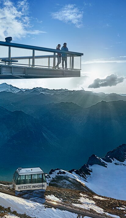 Atemberaubenden Ausblick auf die umliegende Bergwelt | © Kitzsteinhorn
