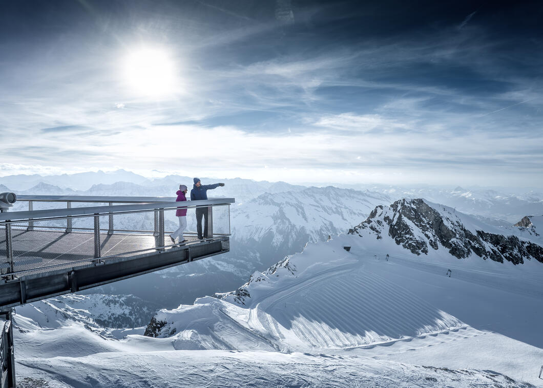 Panoramic platforms at the Kitzsteinhorn