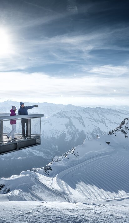 Panoramic platforms at the Kitzsteinhorn