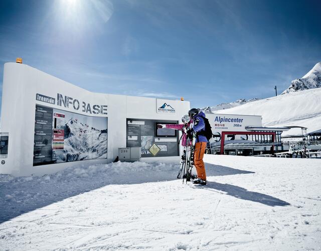 Freeride Info Points & Safety System at the Kitzsteinhorn