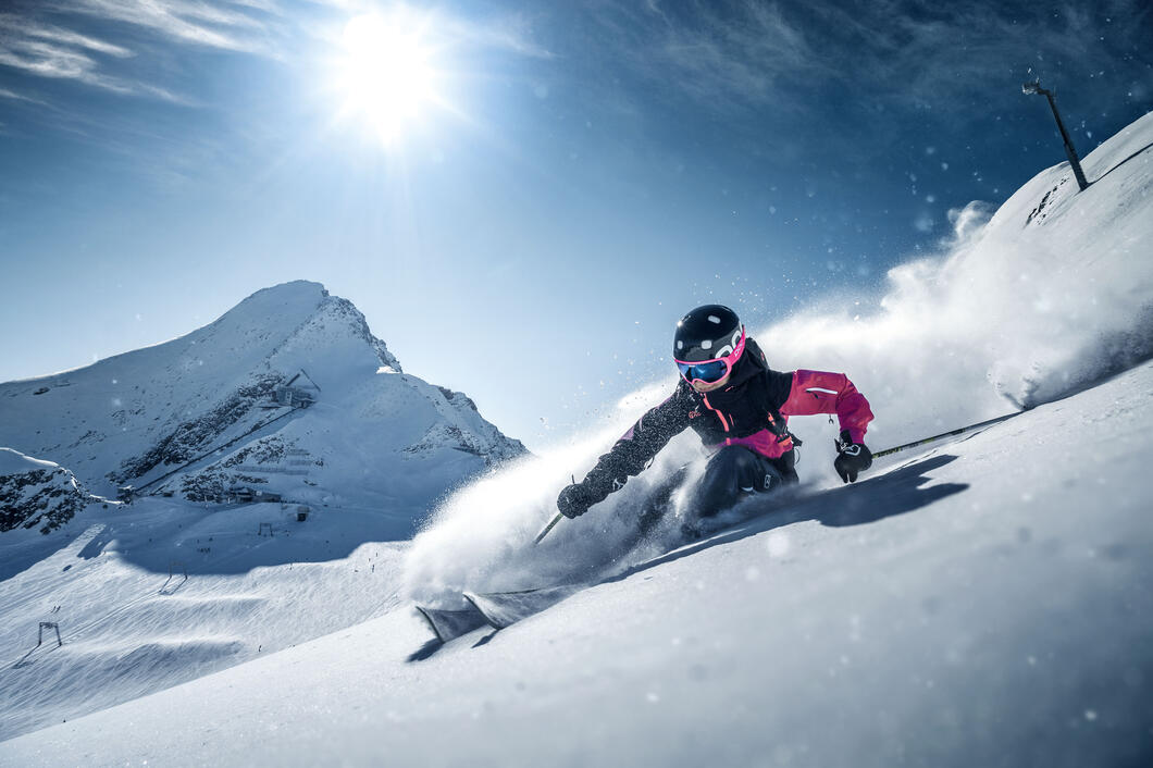Schneesicheres Skifahren und Freeriden im Gletscherskigebiet Kitzsteinhorn | © Kitzsteinhorn