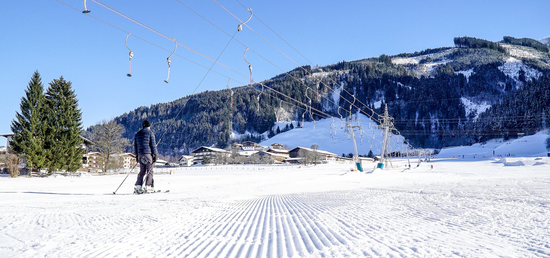 Das Skigebiet für Anfänger mitten im Zentrum von Kaprun | © Kitzsteinhorn