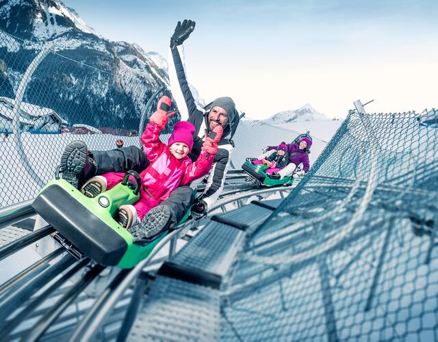 All-year tobogganing fun at the Alpine Coaster