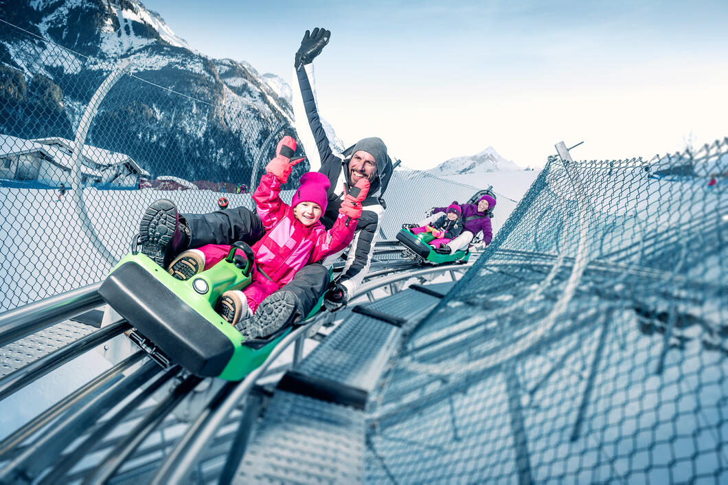 All-year tobogganing fun at the Alpine Coaster